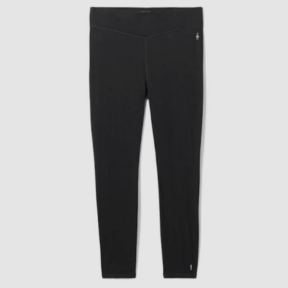 Smartwool Womens Merino Wool Base Layer Leggings Mid-Rise Sz S Black - Picture 1 of 6